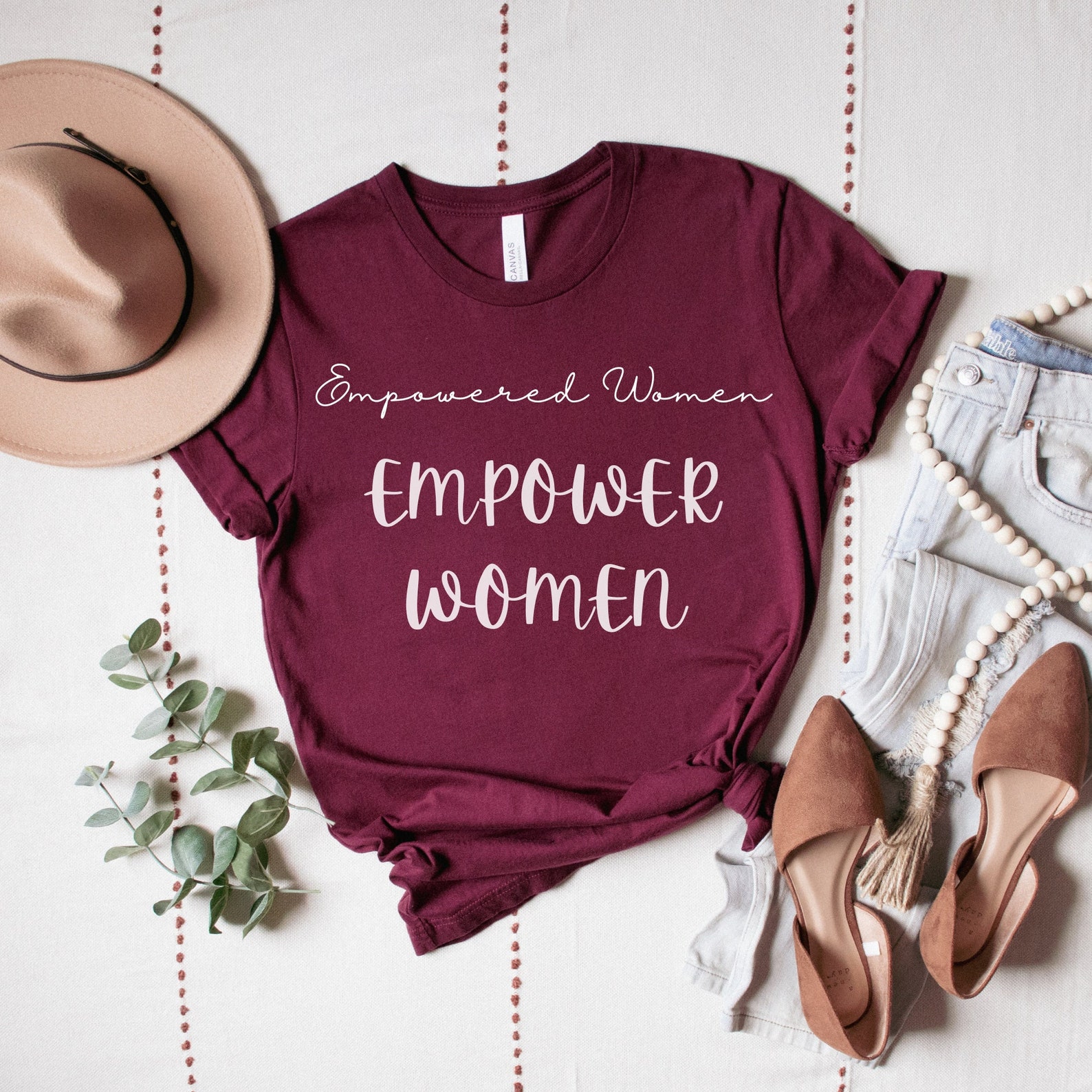 Empowered Women Empower Tshirt Inspirational Feminist Tops Etsy