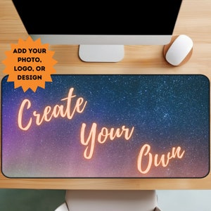 Custom Desk Mat, Personalized Gaming Mouse Pad XXL, Custom Photo Large Mousepad, Personalized Office Gift, Design Custom Desk Mat Logo
