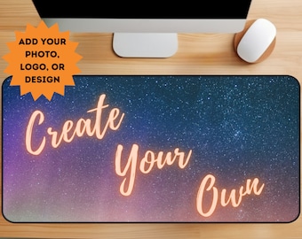 Custom Desk Mat, Personalized Gaming Mouse Pad XXL, Custom Photo Large Mousepad, Personalized Office Gift, Design Custom Desk Mat Logo