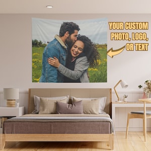 Custom Tapestry from Photo, Large Wall Tapestry, Personalized Tapestry, Custom Wall tapestry, Custom Backdrop, Personalized Party Backdrop