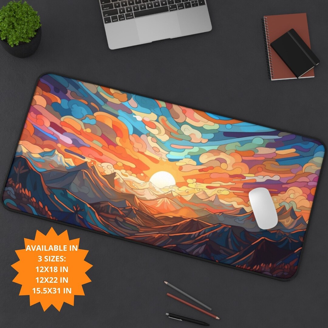 Cute Desk Mat Aesthetic Cute Mouse Pad Desk Decor Aesthetic Etsy