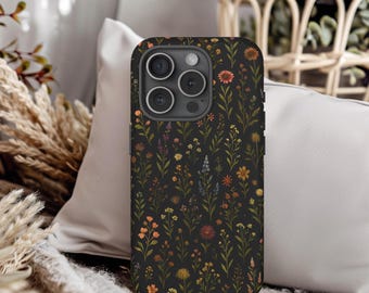 Cottagecore Boho Wildflower Phone Case, Cottagecore Aesthetic Phone Case for iPhone, Samsung Galaxy, Google Pixel, Cottagecore Floral Gifts