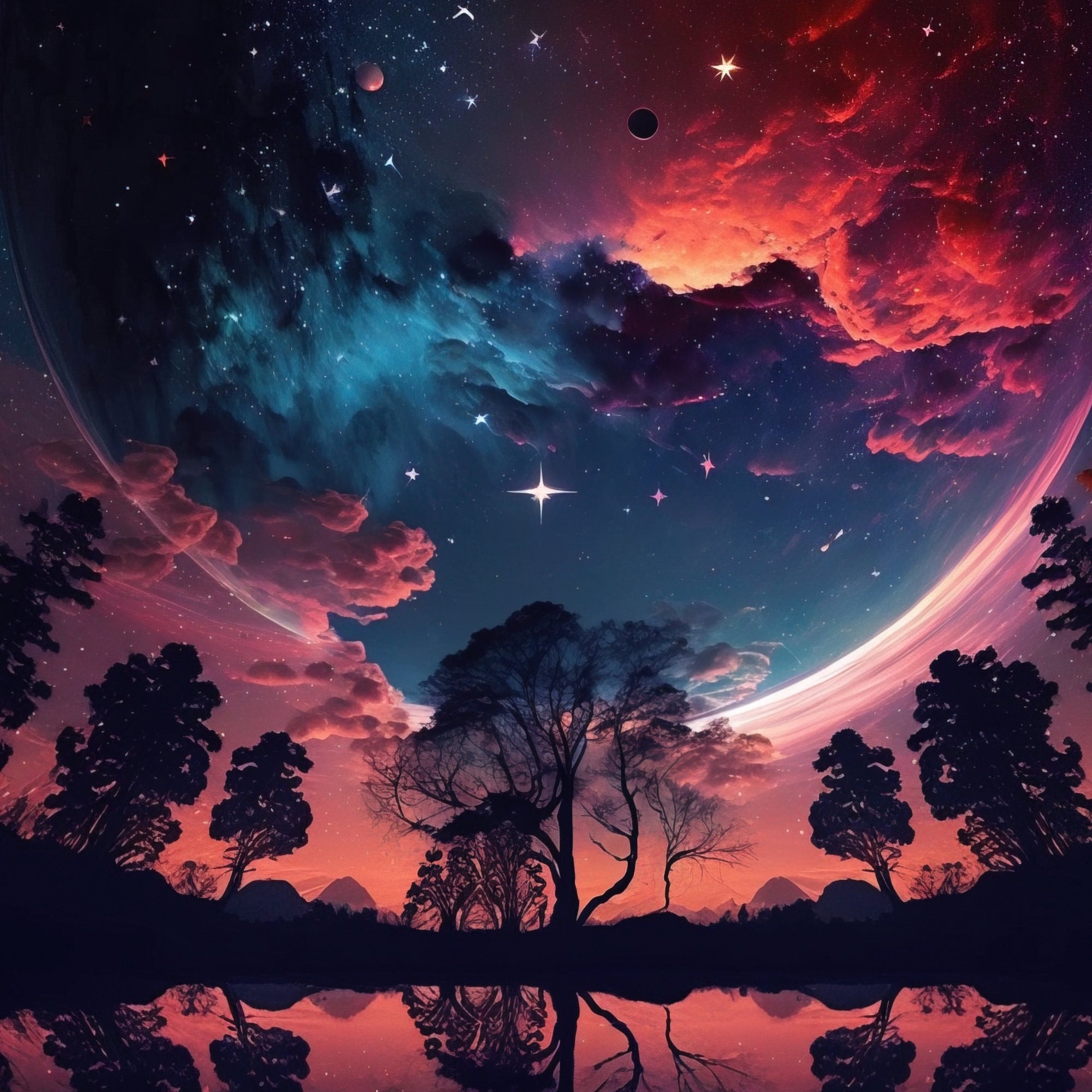 Large Wall Tapestry Aesthetic Trippy Room Decor Moon Etsy