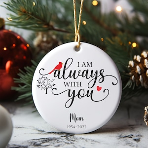 Cardinal Ornament Sympathy Gift, Loss of Husband Remembrance Ornament, Memorial Gift for Loss of Mother, Bereavement Gift, Memorial Gift