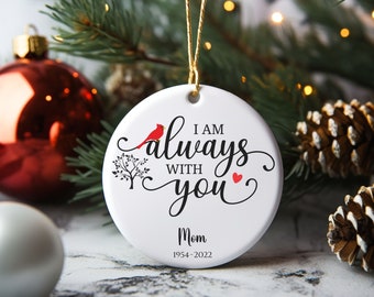 Regalo de condolencia de adorno cardinal, adorno de recuerdo de pérdida de marido, regalo conmemorativo por pérdida de madre, regalo de duelo, regalo conmemorativo