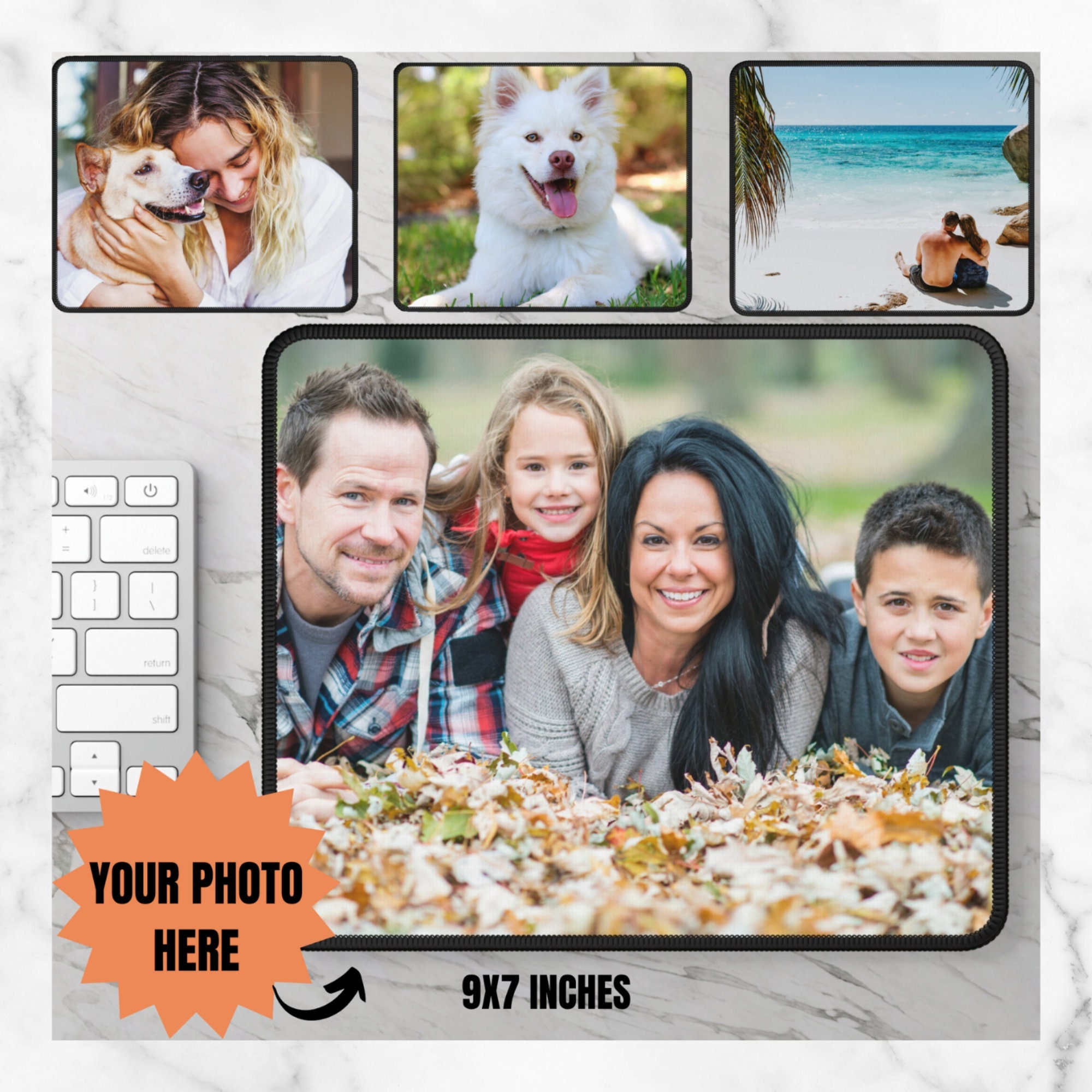 Custom Photo Mousepad Personalized Mouse Pad Custom Printed Etsy