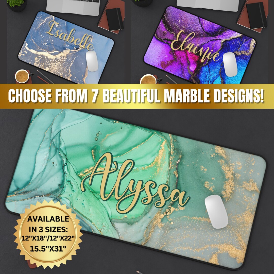 Personalized Cute Desk Mat, Desk Decor Aesthetic, Cute Desk Accessories