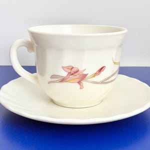 Kaffekoppset med 4 Arcopal Iris med fat Vintage Tillverkad i Frankrike