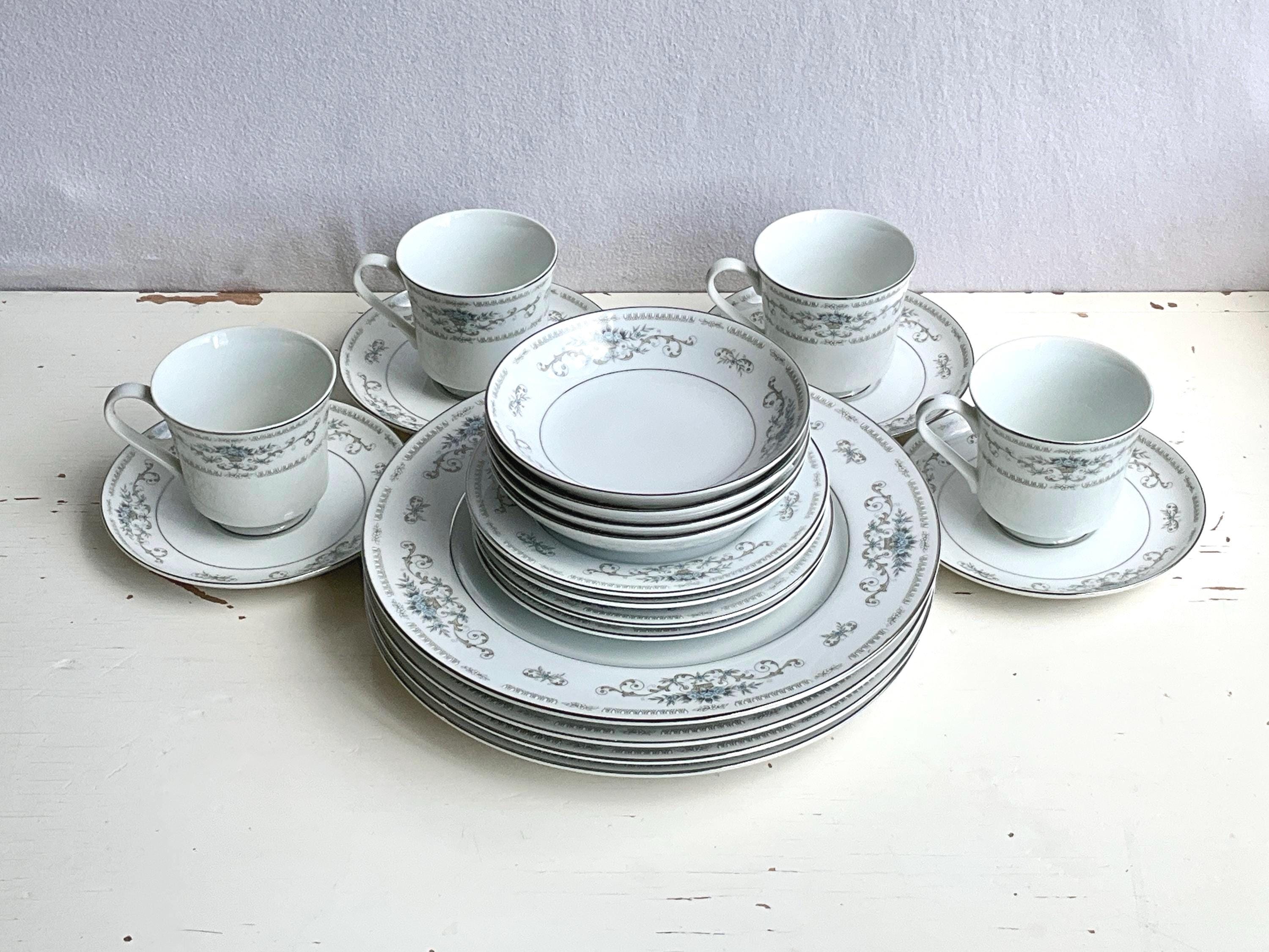 4 Piece Set of Bone China Japan - Etsy