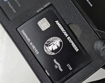 Customized American Express Centurion Card | AMEX Black Card Replica | Convert your Old Plastic or Metal Card to AMEX Black Card New Version