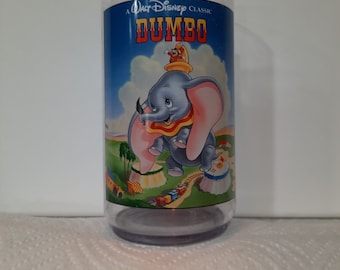 Disney Burger King Glass Dumbo Plastic Cup 1994 Collector Series 7 90s Disney