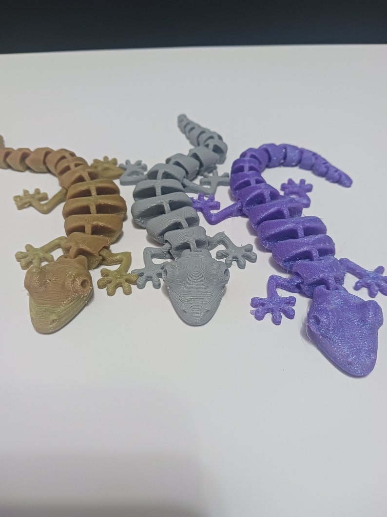 Lizard Fidget Articulated Lizard Fidget Toy - 3D Printed - Etsy