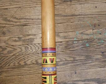 Simplex Rain Stick Hand Percussion Shaker Carved Wood Musical Instrument