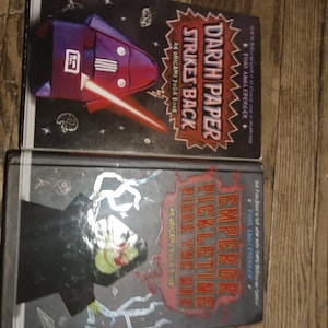 Two Books Star Wars Darth Paper Strikes Back - Emperor Pickletine Rides the Bus