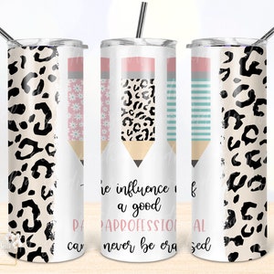 Paraprofessionelle 20 Unzen Becher PNG, Nahtlose Becher Datei, Skinny Becher PNG Design, Para Bleistift Leopard Design Wrap, digitaler Download