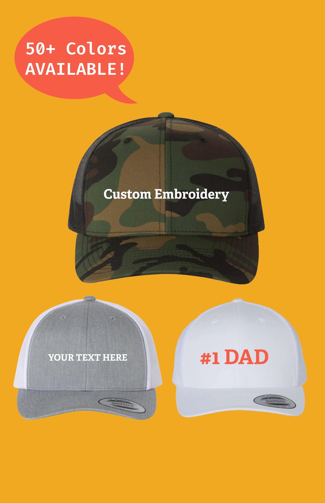 Personalized Text Hat, Personalized Hats , Bridal Hats, Custom Trucker ...