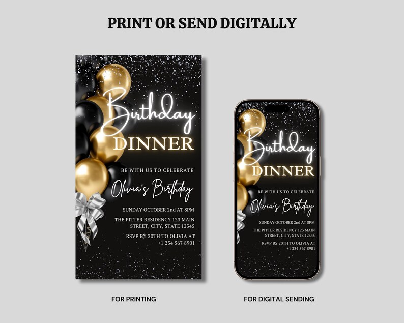 invitation for women,instant download,digital dinner party,dinner party ideas,editable template,birthday dinner,dinner invitation,digital invitation,lets brunch invite,invitation template,evite text phone sms,champagne dinner,surprise dinner