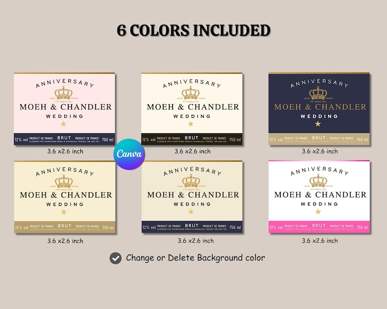 First Event Label Champagne Label Template Editable, Custom Bridesmaid Proposal Gift ...