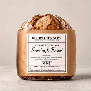 Canva Template,Digital Download,Editable Printable,Baked Goods Business,Thermal Printer Card,Farmers Market Tag,Sourdough Bread Box,Micro Bakery Sticker,Home Bakery Label,Cottage Food Law,Cookie Ingredients,QR Code Ingredients,6x4 4x4 Round BUNDLE