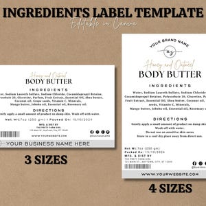 Benutzerdefinierte Etikettvorlage | Personalisierte Produktverpackungsaufkleber für Gläser, Kerzen, Lebensmittel und Bäckerei | Rückenetikett herunterladen & ausdrucken