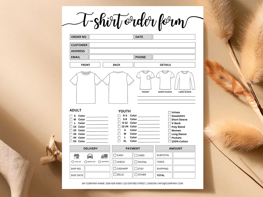 Ted Socks Ordering Form.pdf Fillable T-shirt Order Form Editable, Printable Shirt Order Form ...