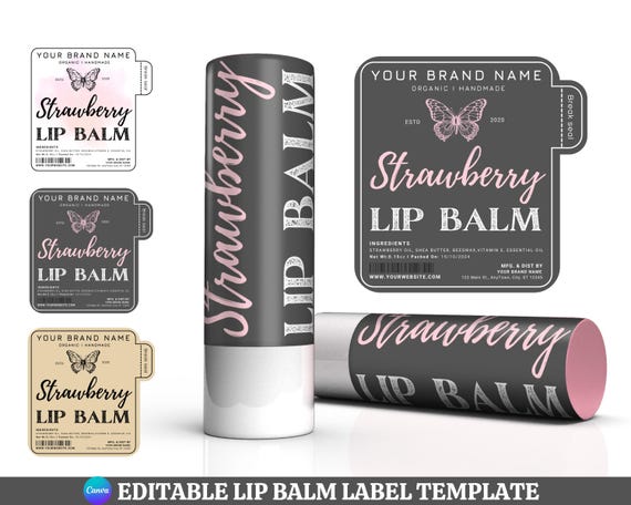 Template Free Personalized Baby Shower Chapsticks Personalized
