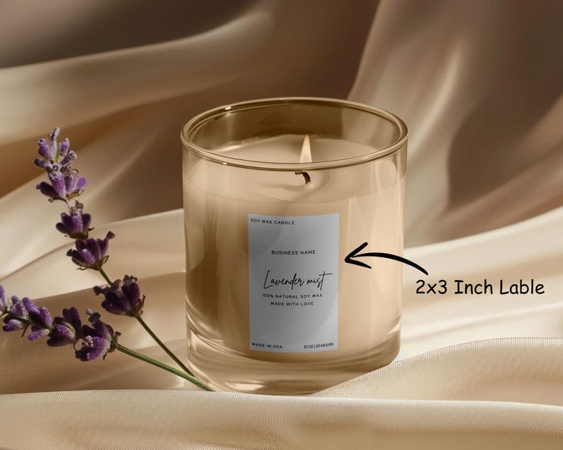 custom candle labels,candle business,candle branding,candle packaging,candle label,business bundle,product label,minimalistic label,canva label template,Candle Care Card,Care Instructions,personalized labels,label design