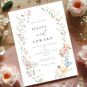 boho wedding,floral wedding,boho wedding invite,wedding invitation,wedding invite,printable wedding,invitation template,printable invitation,wildflower wedding,boho wildflower,wildflowers wedding,wildflower invite,wildflower wreath