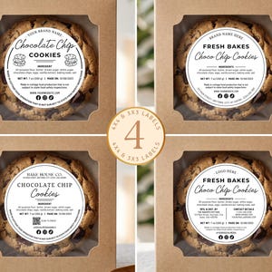 Canva Template,Digital Download,Editable Printable,Baked Goods Business,Thermal Printer Card,Farmers Market Tag,Sourdough Bread Box,Micro Bakery Sticker,Home Bakery Label,Cottage Food Law,Cookie Ingredients,QR Code Ingredients,6x4 4x4 Round BUNDLE