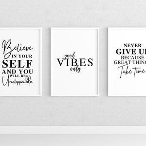 Set of 6 PRINTABLES,Downloadable Prints,Motivational Posters,Motivation Wall Art,Office Decor for,Women Inspirational,Work Quotes Modern,Home Office Desk,Self Employed Gifts,Dream Make It Happen,Inspiration Bundle,Entrepreneur Men,Never Give Up