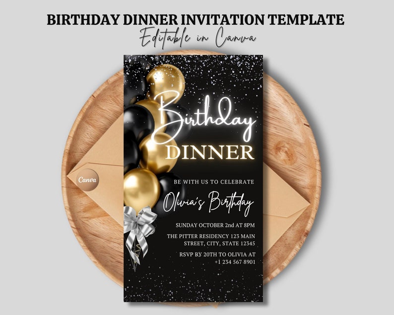 invitation for women,instant download,digital dinner party,dinner party ideas,editable template,birthday dinner,dinner invitation,digital invitation,lets brunch invite,invitation template,evite text phone sms,champagne dinner,surprise dinner