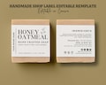 Handmade Soap Label Template | Editable Belly Band Soap Packaging for Small Business | Custom Soap Labels Design