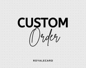 Custom Order | Custom Branding | Custom colors | Resize Template Labels | Resize Labels | Add on | Size Change | Different Size Request
