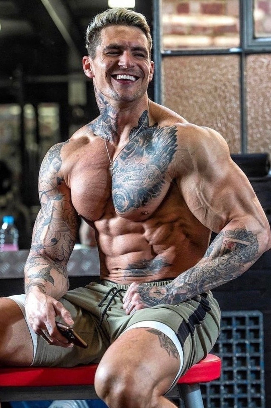 Handsome Bodybuilder Sexy Muscle Jock Hunk Hot Buff Alpha Male - Etsy