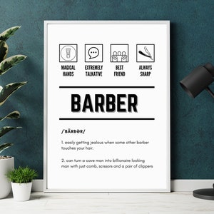 Barber Wall Art Digital Print - Digital Download
