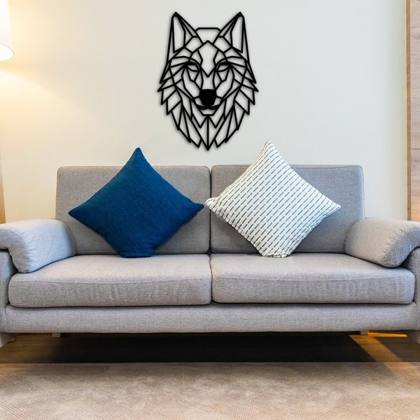 Wolf-Inspired Decorative Panels: Laser Cutting and Decoration Files – CDR, DXF, PNG