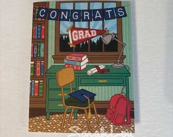 Bureau Félicitations pour les diplômés - Carte de voeux