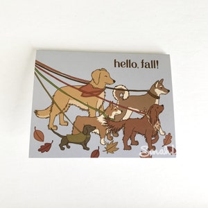 ¡Hola otoño! - Tarjeta de felicitación