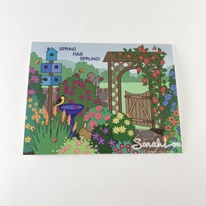 Le printemps est arrivé - Carte de vœux