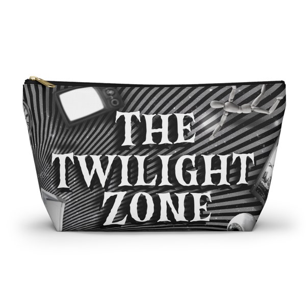 TWILIGHT ZONE Zipper Pouch | Accessory Pouch | Rod Serling Gift | Cosmetic Bag | Make-up Bag, Travel Bag, Coin Purse, Pencil Bag, Zipper Bag