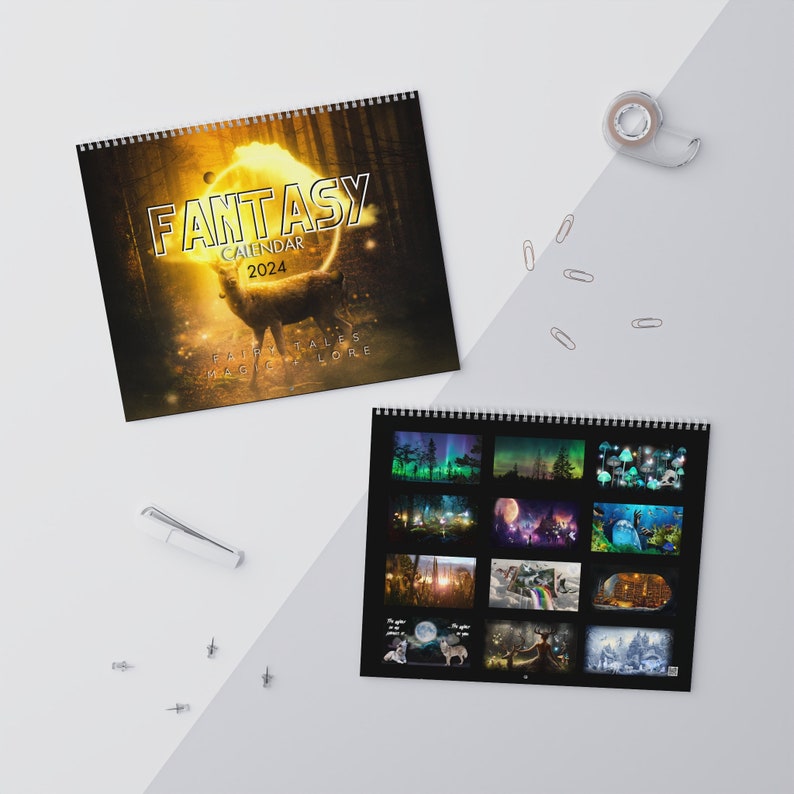 2024 FANTASY CALENDAR Wall Calendars 2024 Work Calendar Office Decor