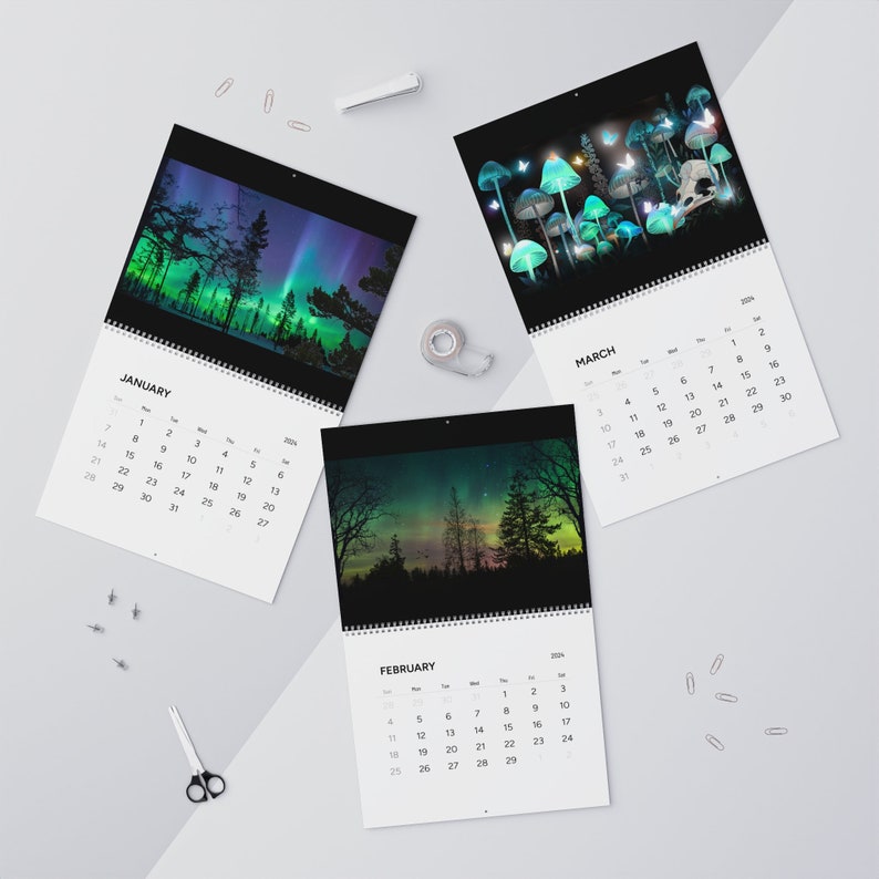 2024 FANTASY CALENDAR Wall Calendars 2024 Work Calendar Office Decor
