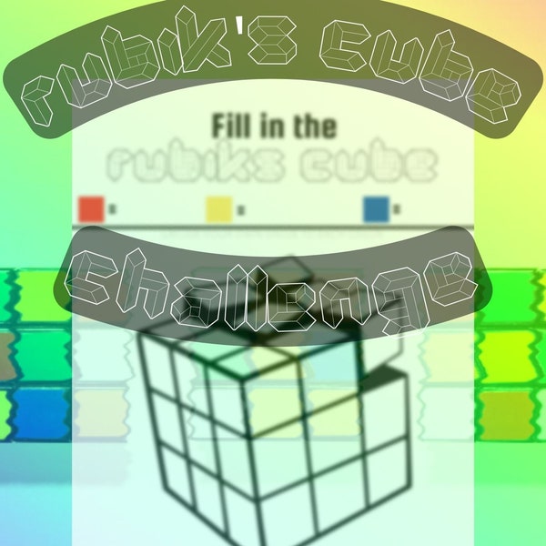 Rubiks Cube Calendar Etsy