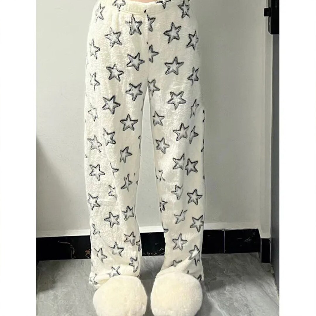 Star Pajama Pants Star Solf Pajamas Twinkle Star Fleece - Etsy