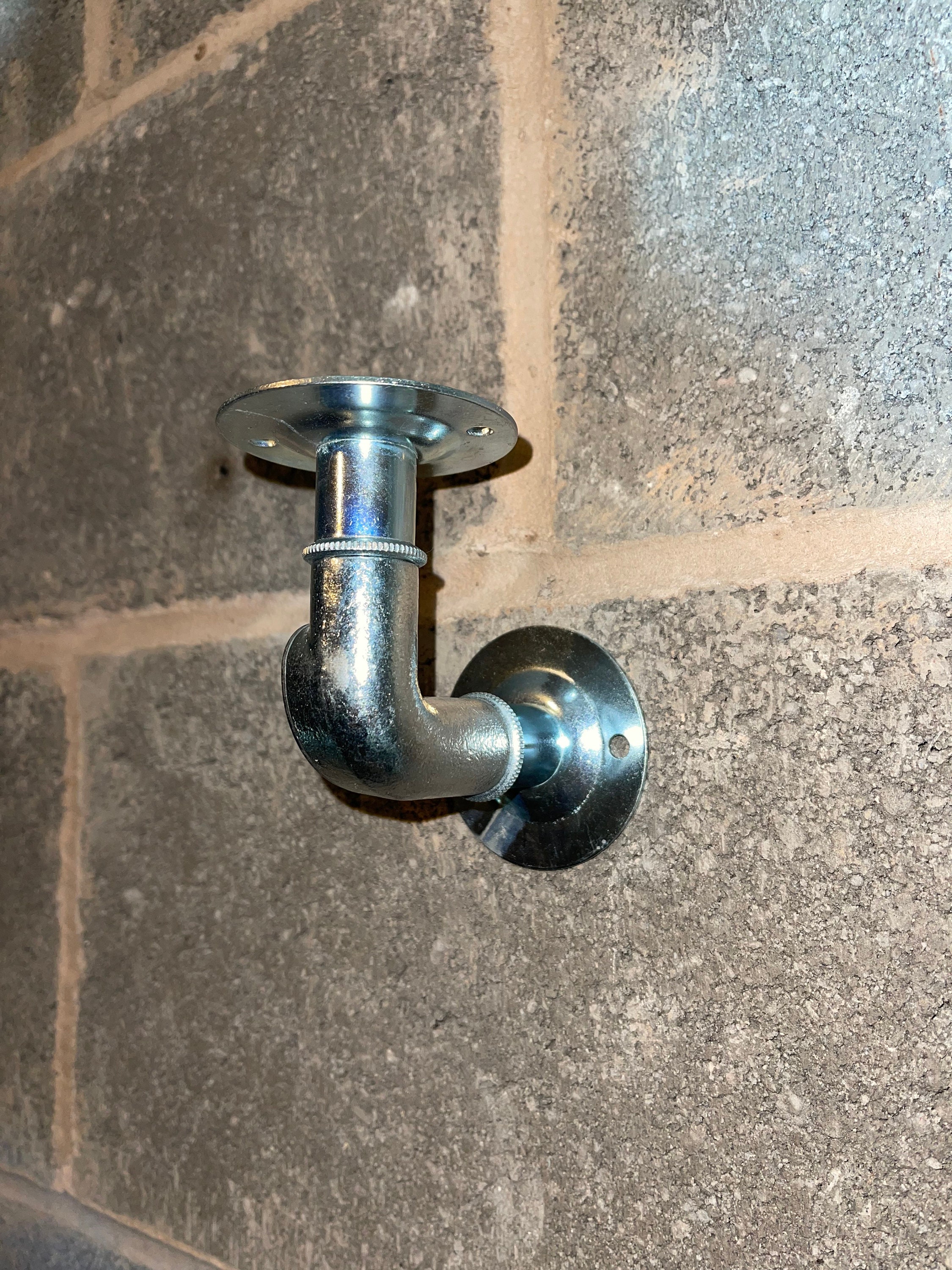 Galvanised Steel Conduit Industrial Look Shelf Brackets pair - Etsy