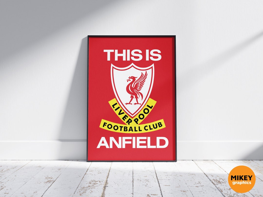 This is Anfield Liverpool Poster 22/23 Premier League Etsy Australia