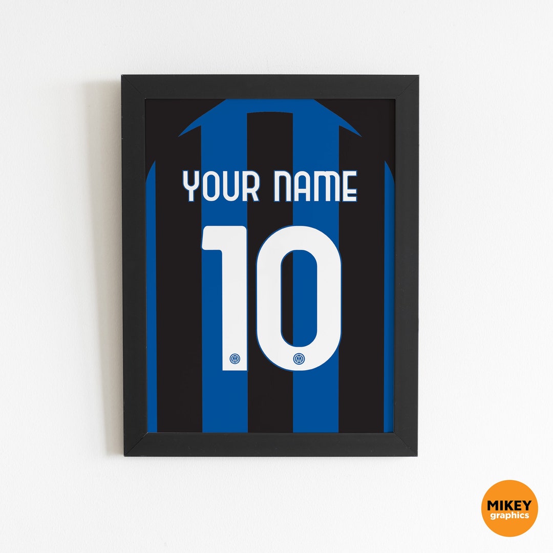 Custom Football Wall Art Inter Milano 22/23 Digital Print Etsy