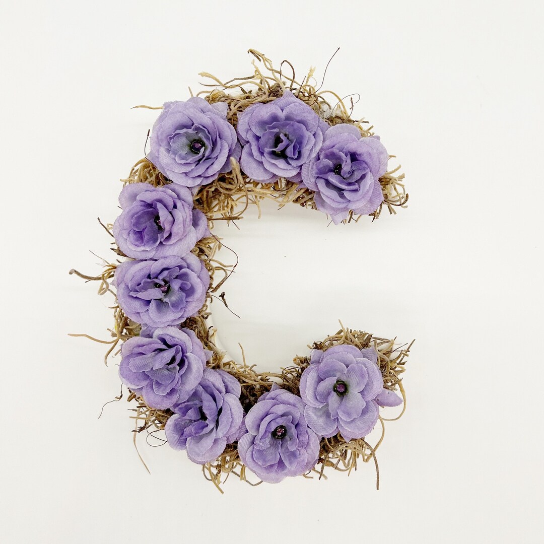 Botanical Monograms, Floral Monograms, 4 Flower Monograms, Wall Hanging, Paper Weight Etsy