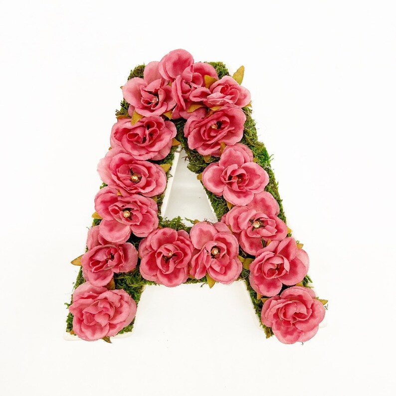 Botanical Monograms, Floral Monograms, 4 Flower Monograms, Wall Hanging, Paper Weight Etsy