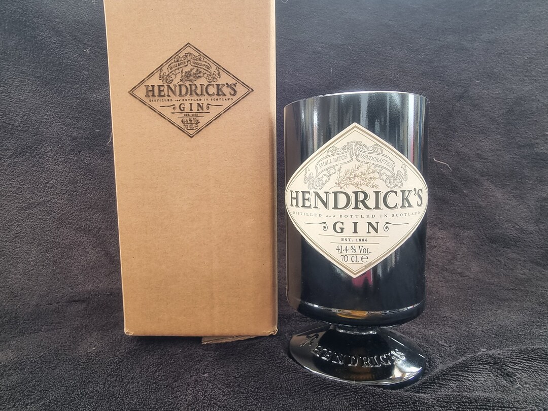Hendricks Gin Glass Box Set Upcycled Etsy